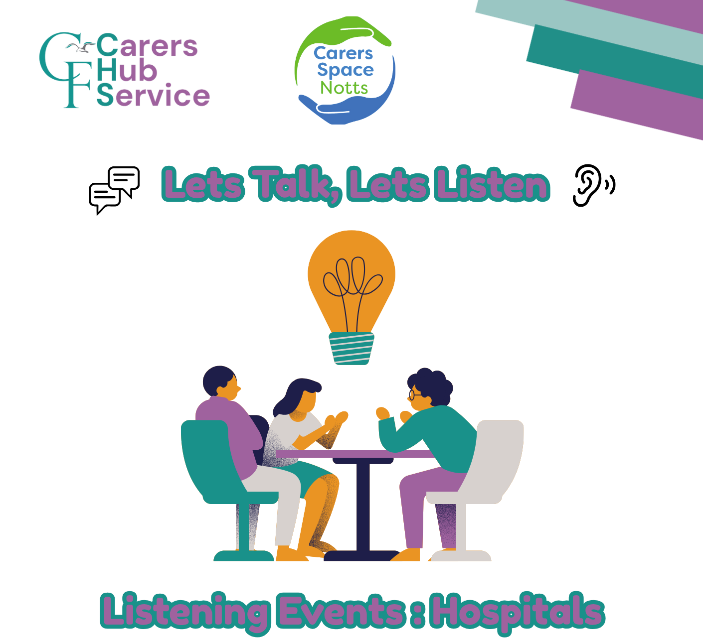 Let's Talk, Let's Listen event logo